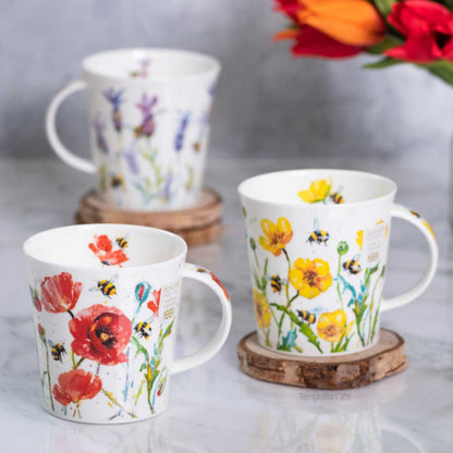 Dunoon Mug Busy Bees Poppy Cairngorm