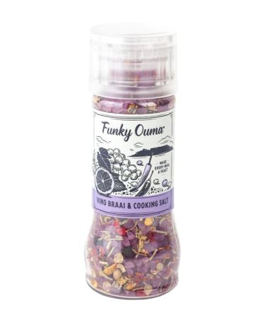 Funky Ouma Vino Braai & Cooking Salt 80g