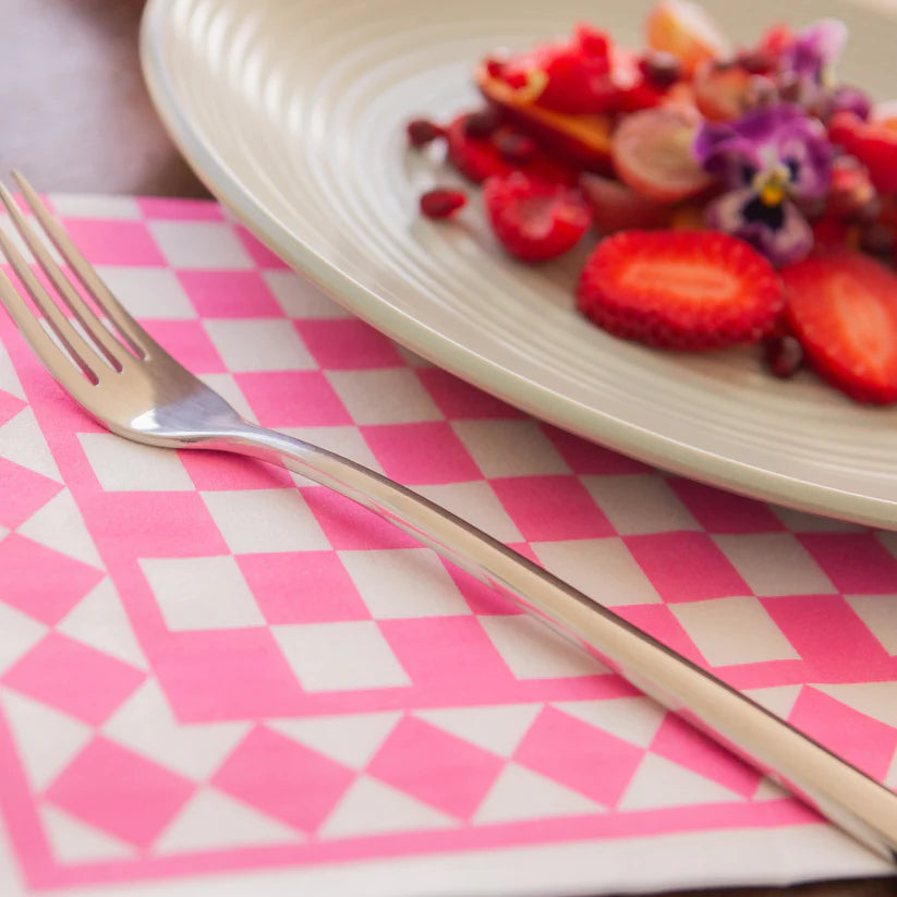 Tavola Checkerboard Pack of 2 Pink