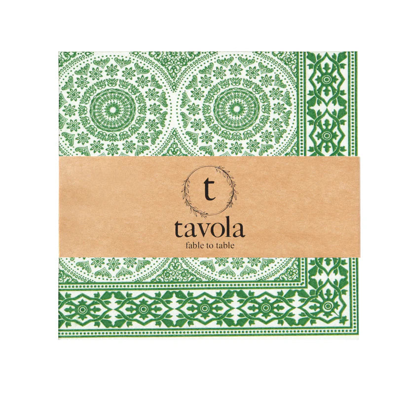 Tavola Shwe Shwe Bio Napkins Pack of 25 Green