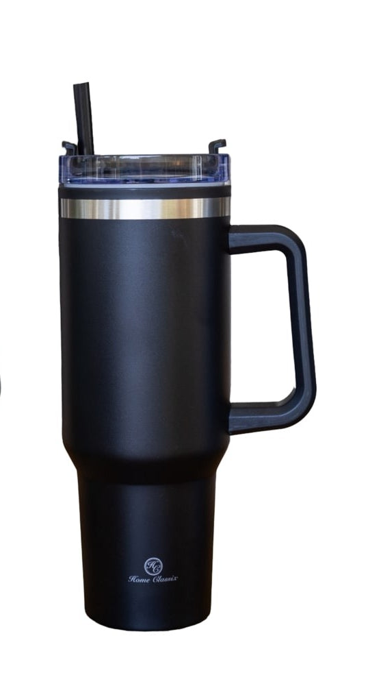 Home Classix Double Walled Travel Mug Black 1200ml