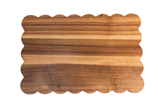 Wooden Board Scalloped Edge 36x24x1.5