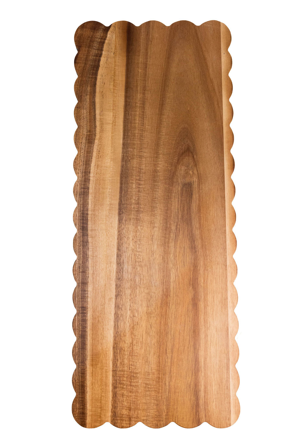 Wooden Rectangular Board Scalloped Edge 60x24x1.5