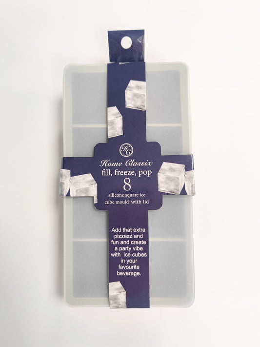 Ice Cube Tray 8-Hole Square Silicone