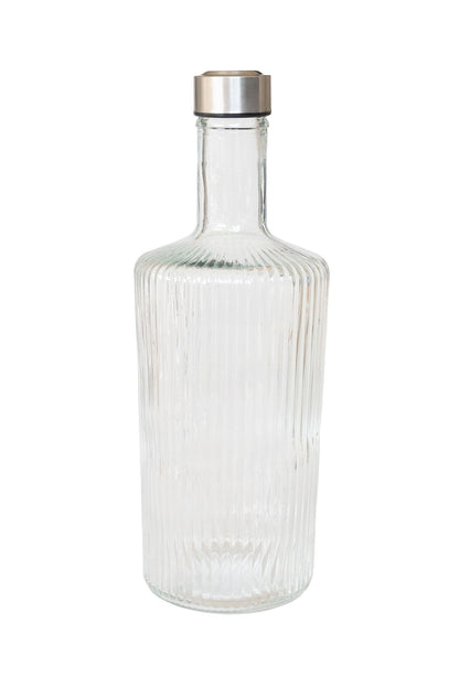 Royal Rippled Glass Bottle 1L