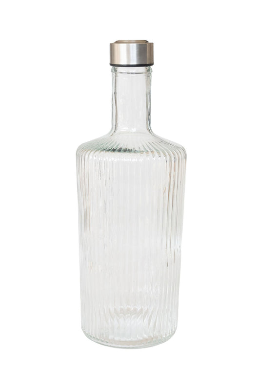 Royal Rippled Glass Bottle 1L