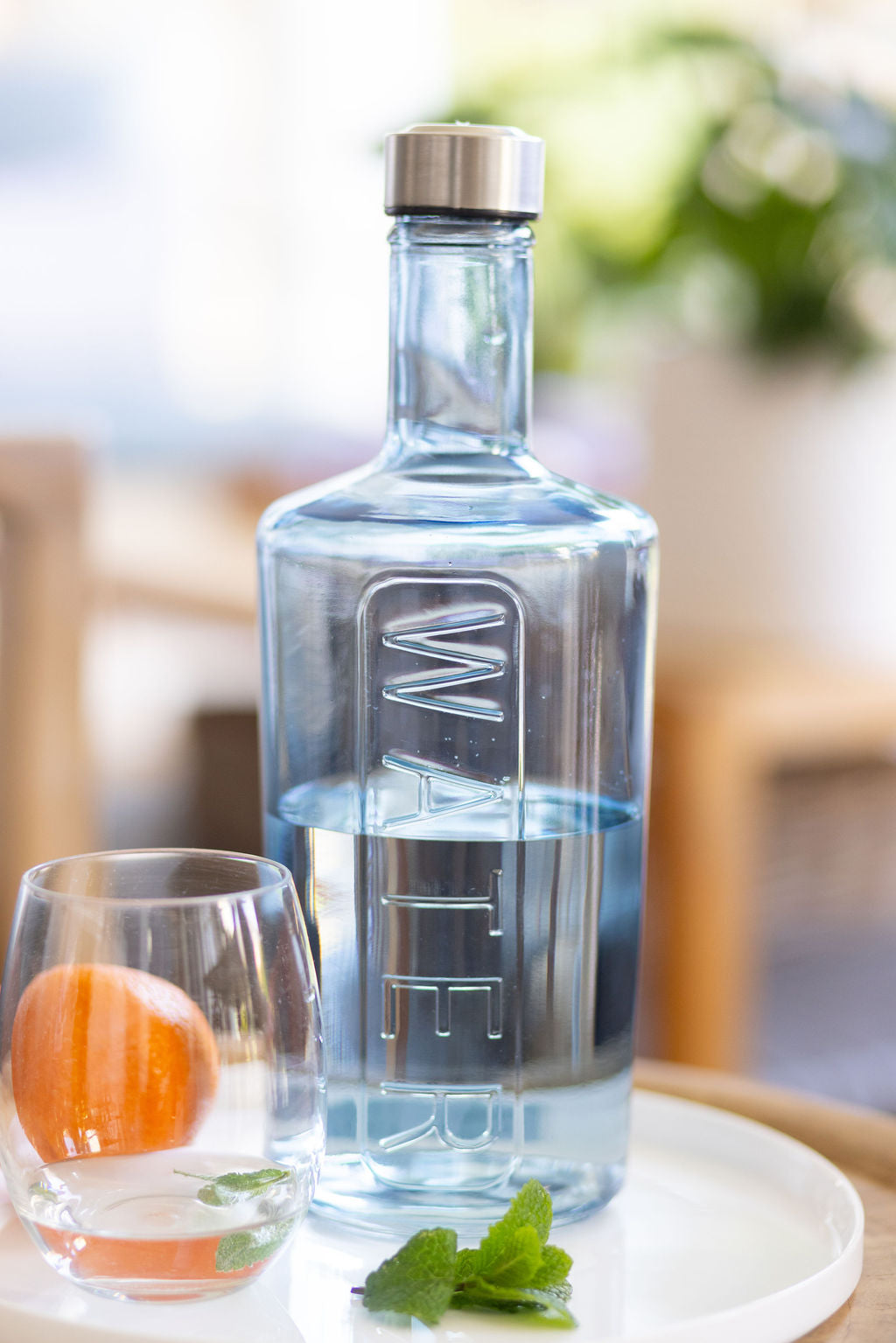 Royal Oceans Glass Bottle Blue 1.5L