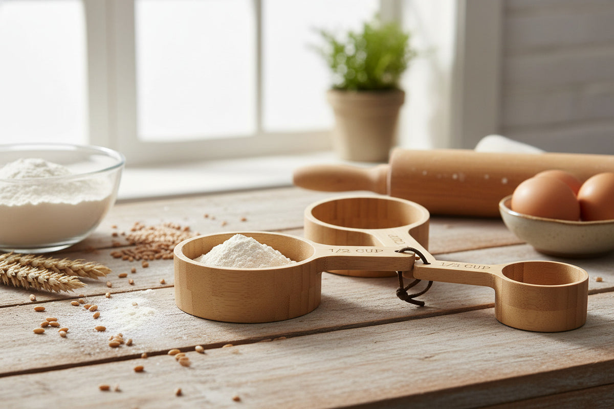 Bamboo Measuring Cups Set of 4