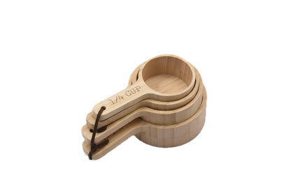 Bamboo Measuring Cups Set of 4