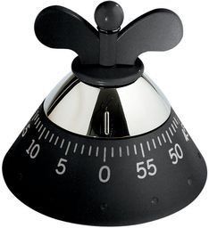 Alessi Kitchen Timer Black