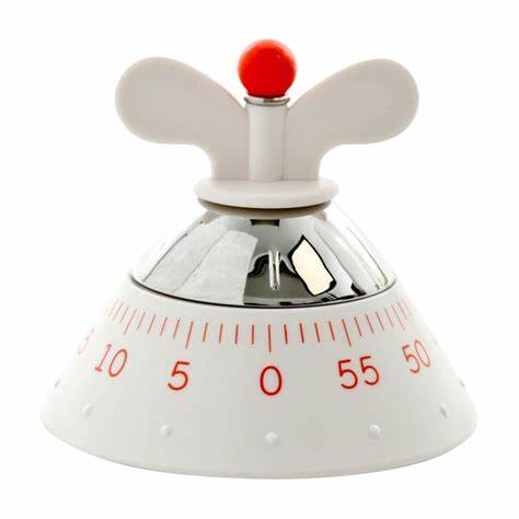 Alessi Kitchen Timer White