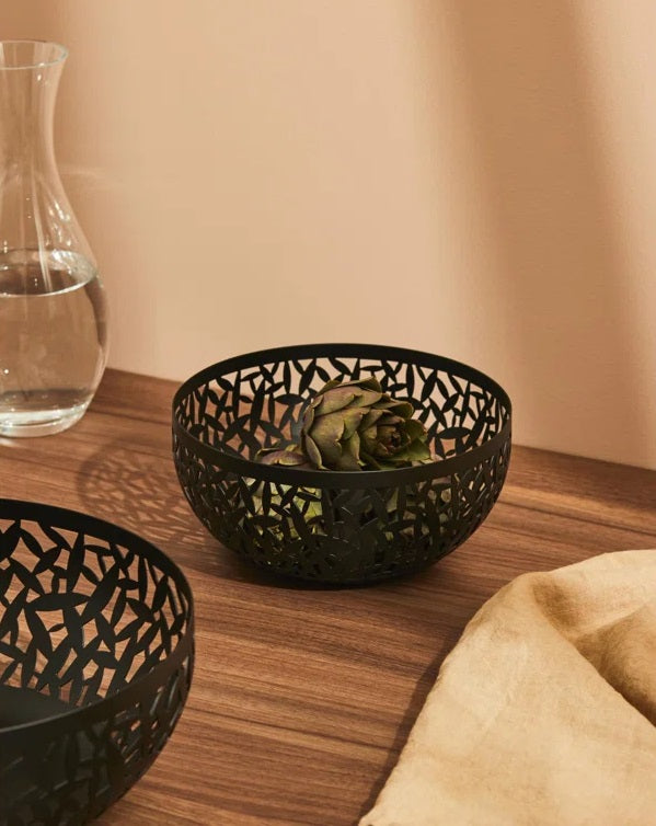 Alessi Cactus Fruit Bowl Black 21cm