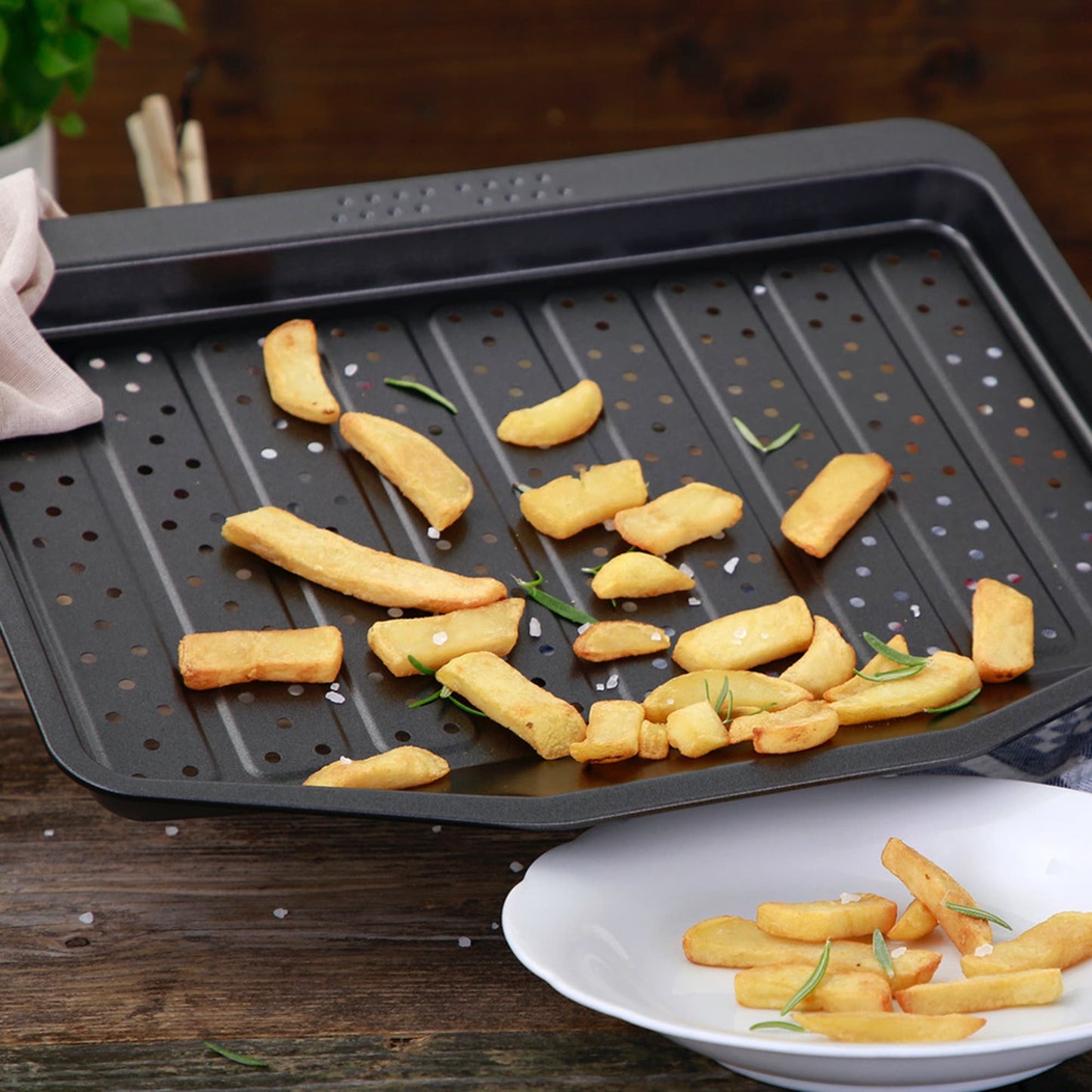 Decora Crisp&Fry Bake&Cook Baking Tray Non Stick