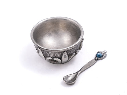Earthangel Classic Pinch Salt Pot and Spoon