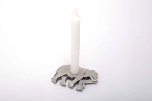 Earthangel Elephant Dripless Candle Holder Pair