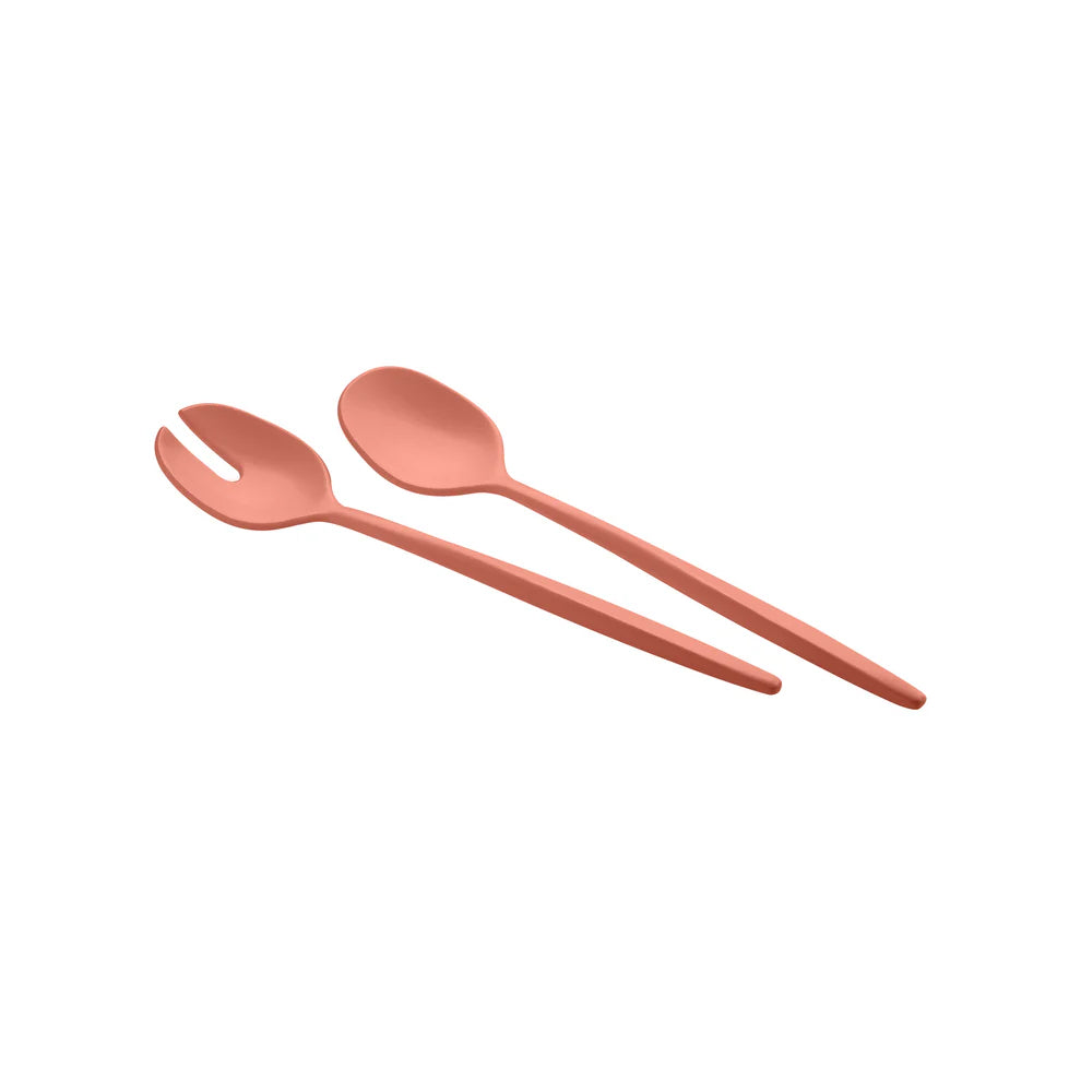 Tierra Salad Servers Terracotta