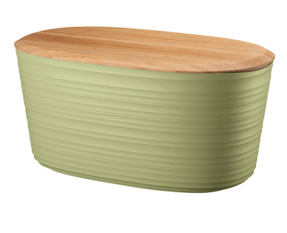 Tierra Bread Bin with Bamboo Board Sage