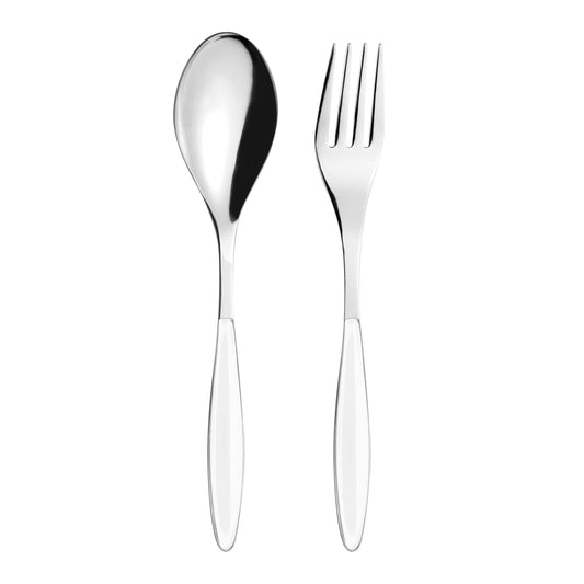 Guzzini Salad Fork & Spoon Servers White