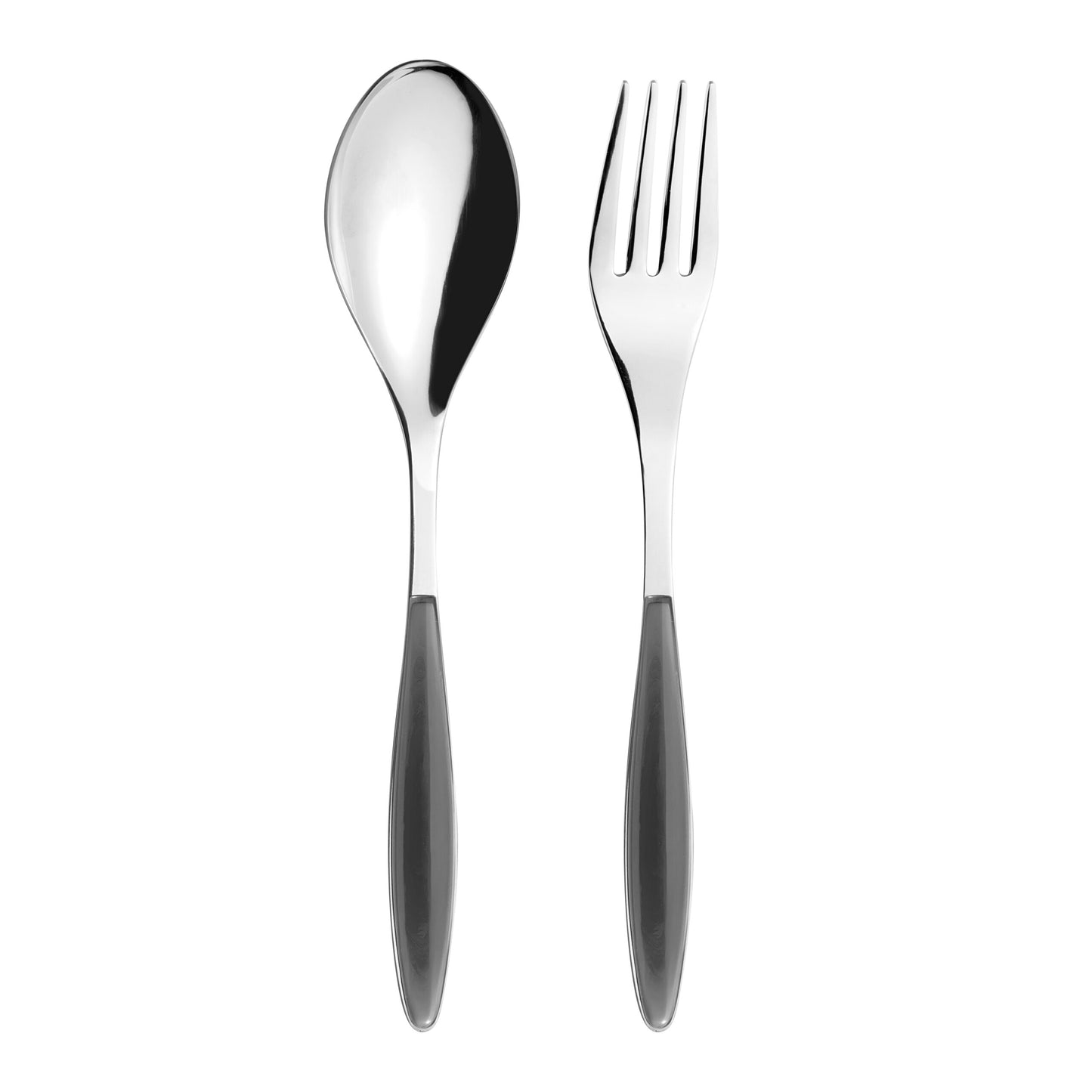 Guzzini Salad Fork & Spoon Servers Grey