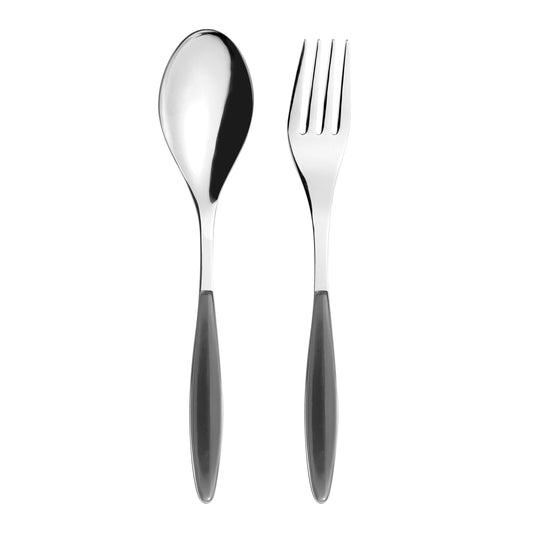 Guzzini Salad Fork & Spoon Servers Grey