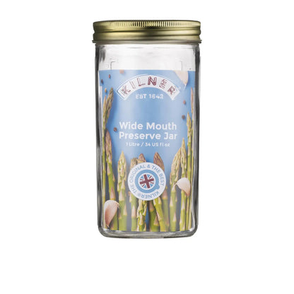 Kilner Wide Mouth Preserve Jar 1L