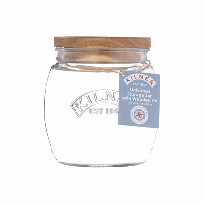 Kilner Universal Jar Acacia Lid 850ml