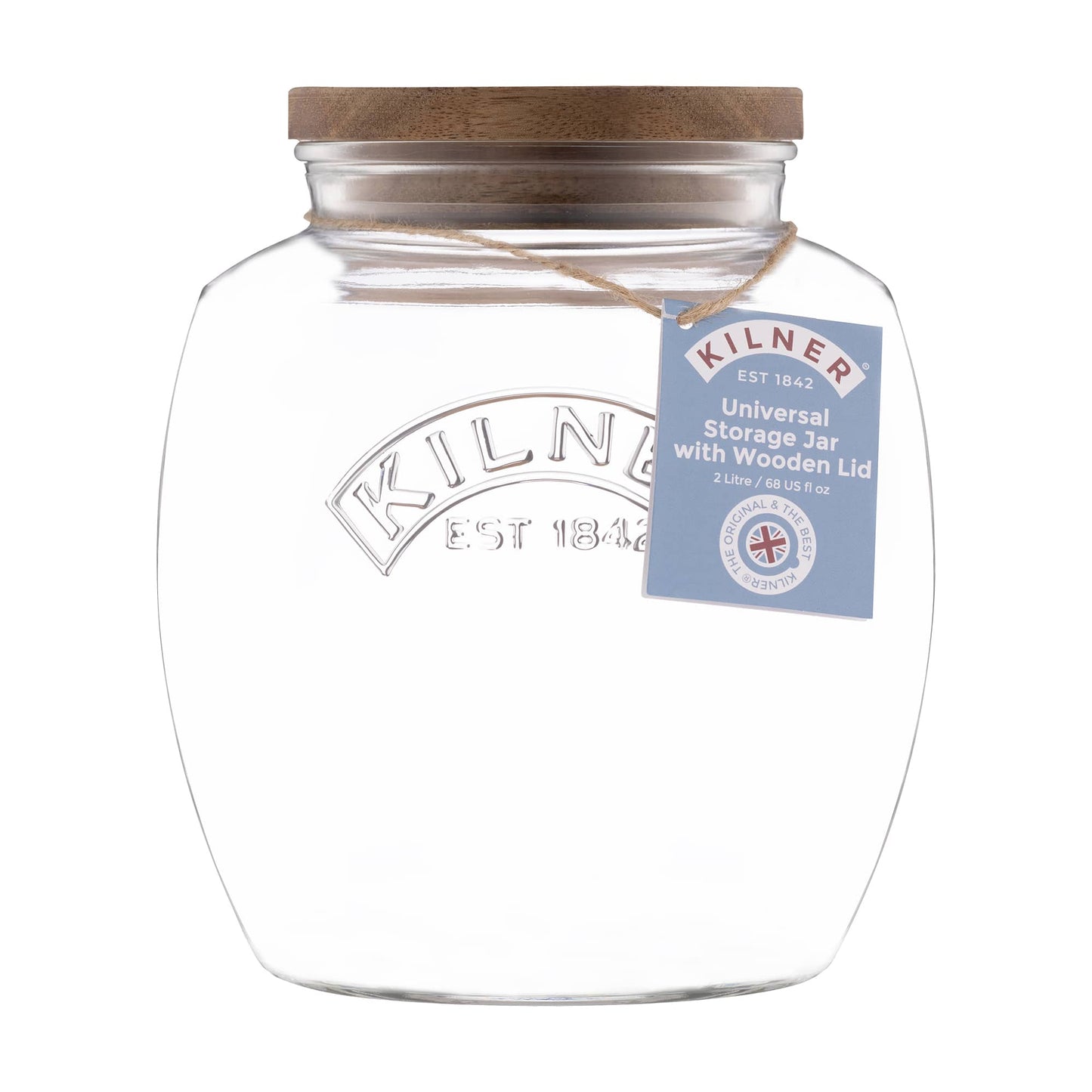 Kilner Universal Jar Acacia Lid 2L