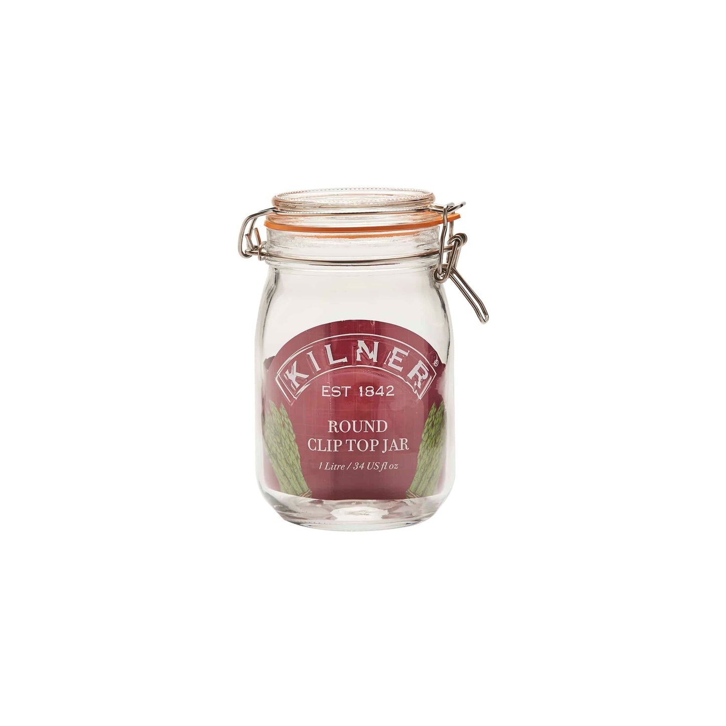 Kilner Round Cliptop 1L