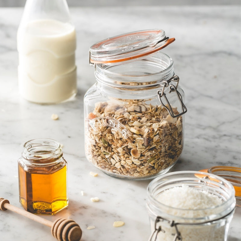 Kilner Clip Top Jar Square 1L