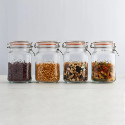Kilner Clip Top Jar Square 1.5L