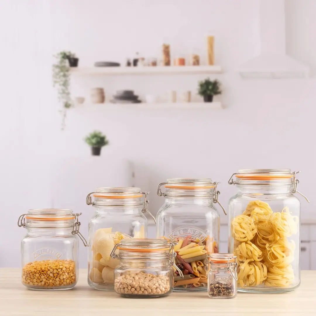 Kilner Clip Top Jar Square 1.5L