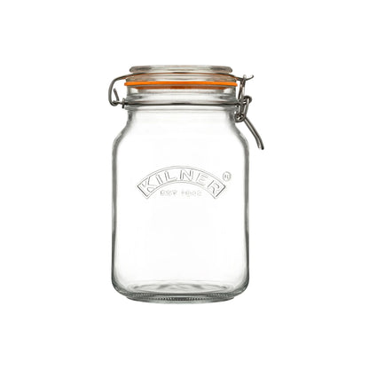 Kilner Clip Top Jar Square 1.5L