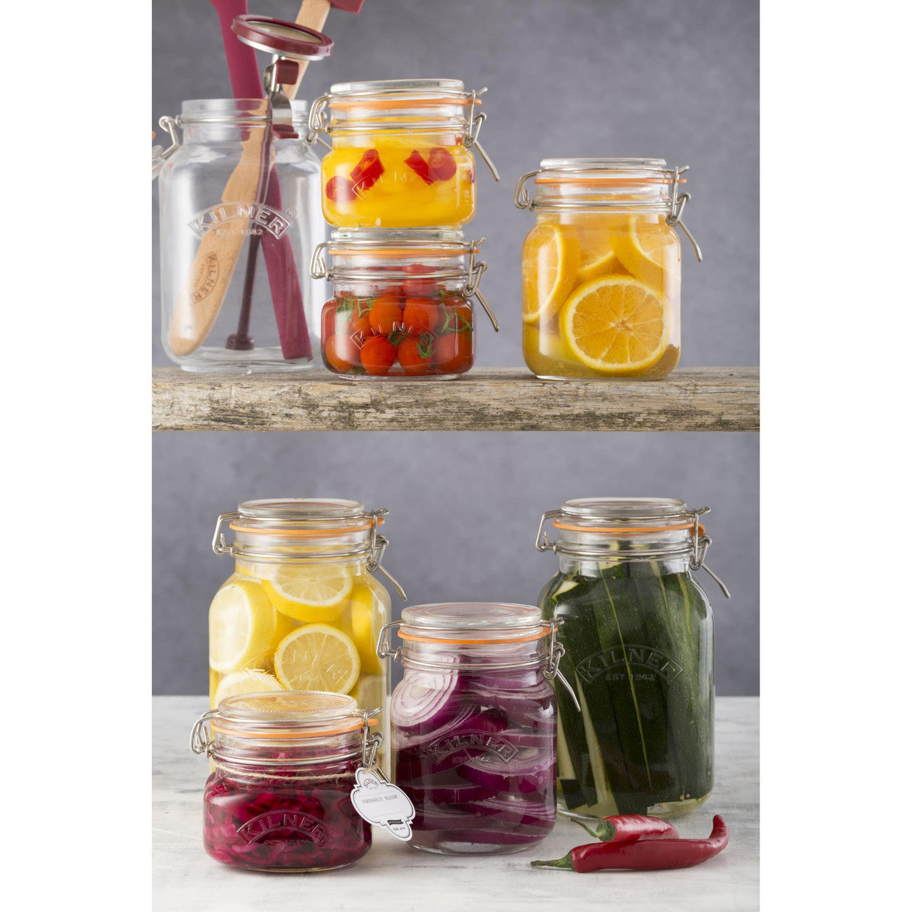 Kilner Clip Top Jar Square 2L