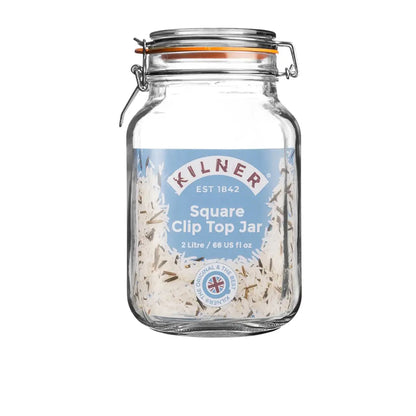 Kilner Clip Top Jar Square 2L