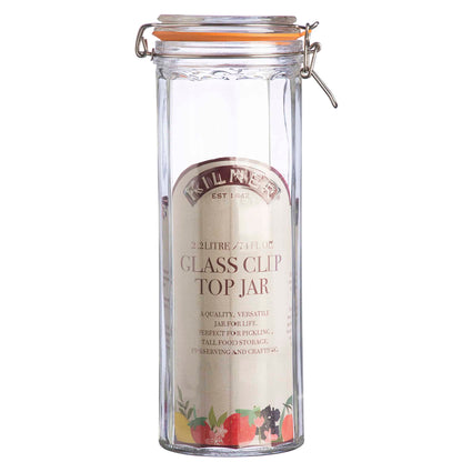 Kilner Facetted Clip Top Jar 2200ml