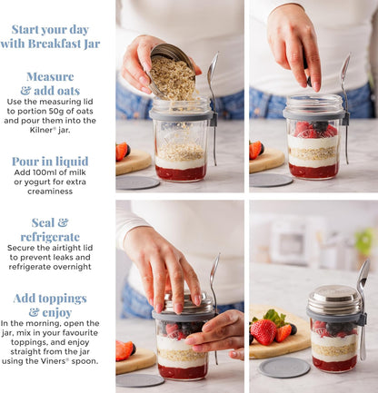 Kilner Breakfast Jar Set 350ml