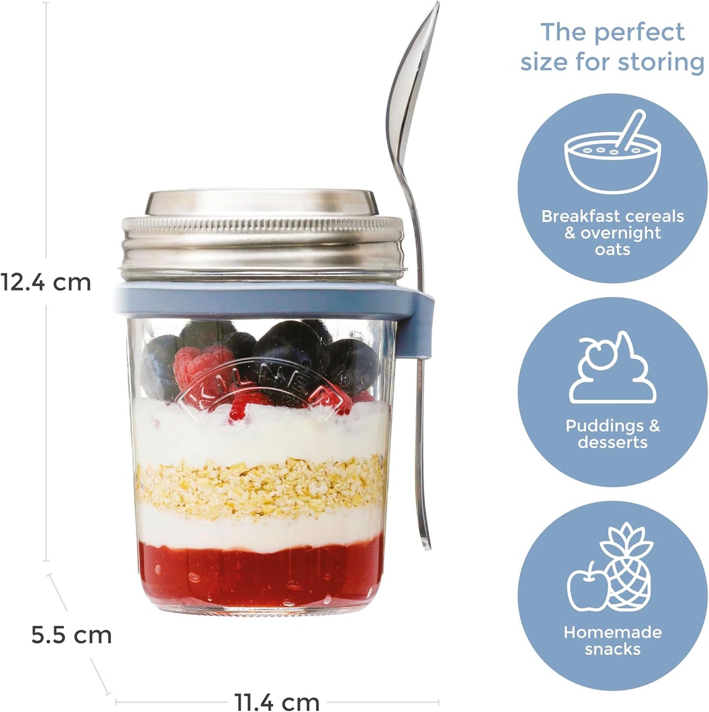 Kilner Breakfast Jar Set 350ml