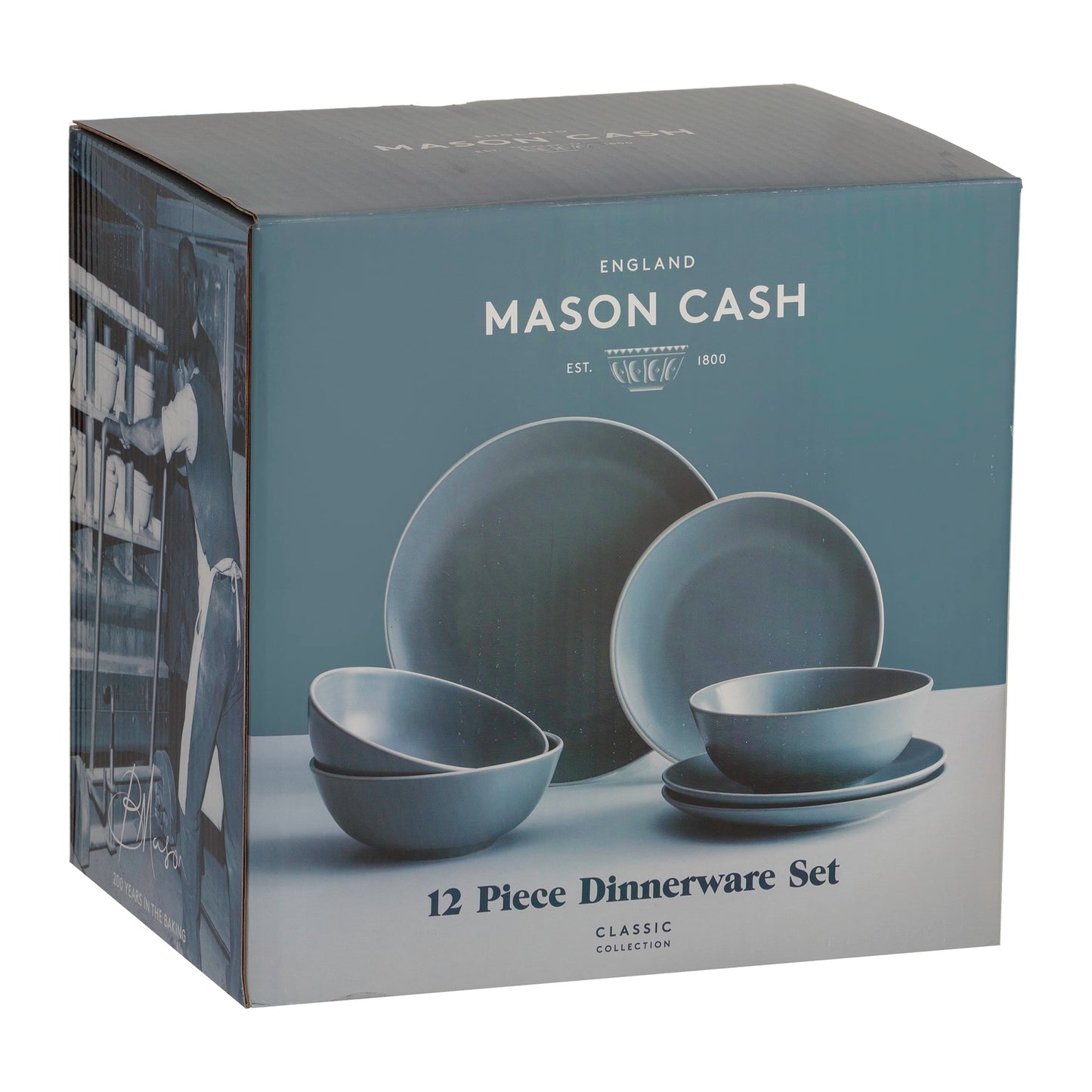 Mason Cash Classic Grey Dinner Set 12 Piece