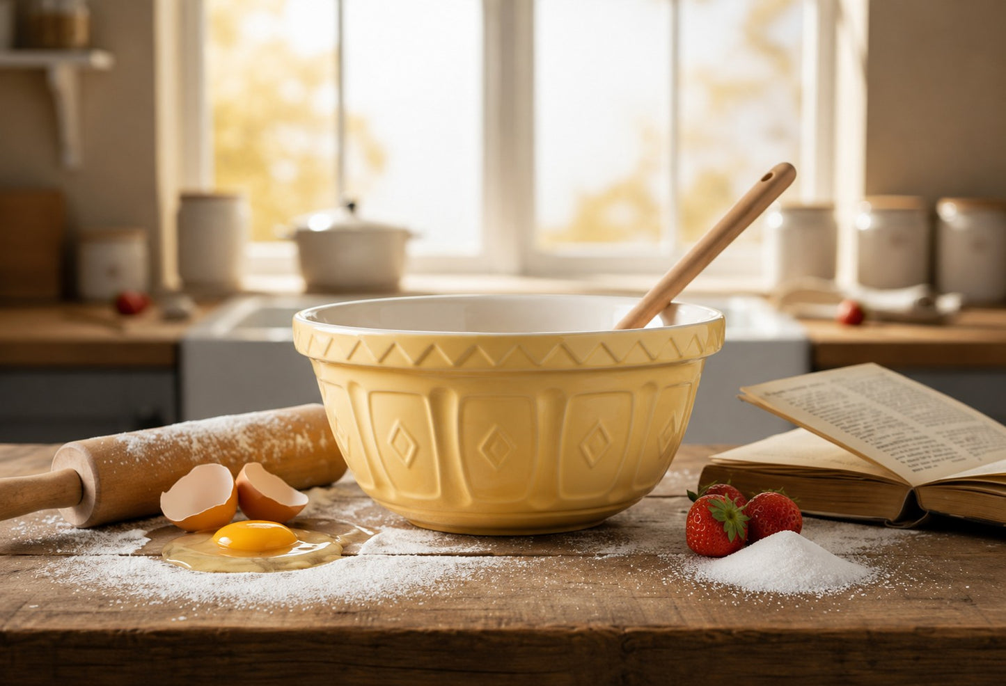 Mason Cash Colour Mixing Bowl Yellow 26cm