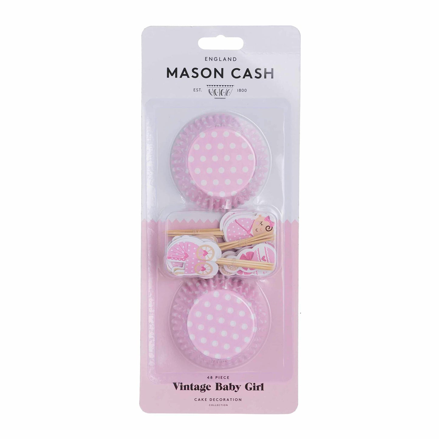 Mason Cash Cupcake Cases & Toppers Baby Girl