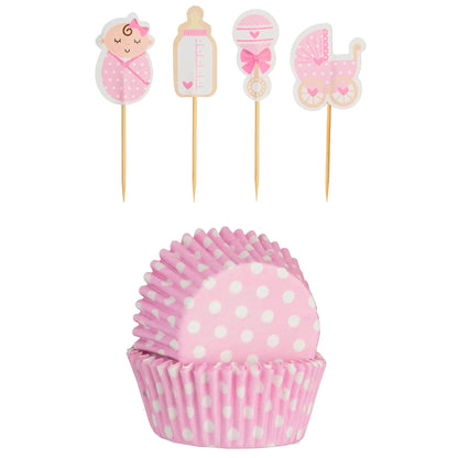 Mason Cash Cupcake Cases & Toppers Baby Girl