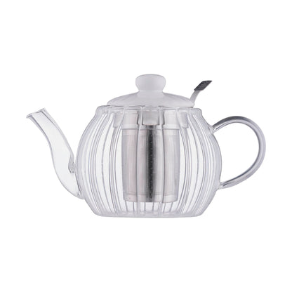 Price & Kensington Luxe Teapot Glass White 1L