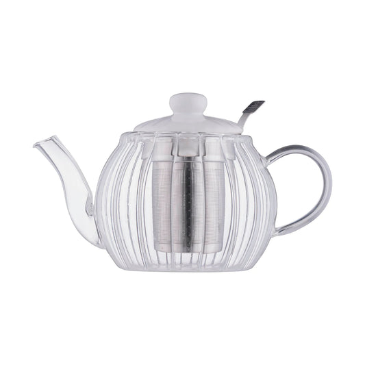 Price & Kensington Luxe Teapot Glass White 1L