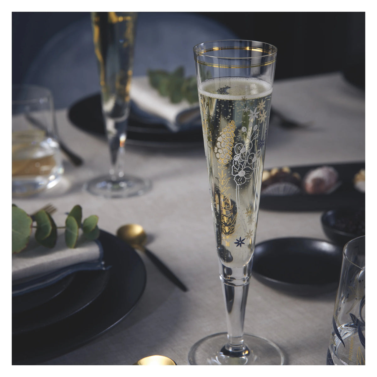 Ritzenhoff Golden Night Champagne Glass C Lorenzo