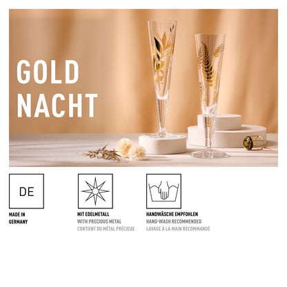 Ritzenhoff Golden Night Champagne Glass N Jean