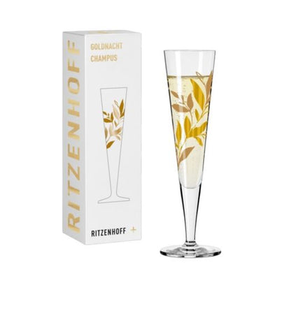 Ritzenhoff Golden Night Champagne Glass N Jean