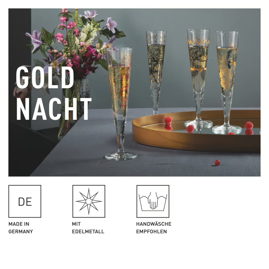 Ritzenhoff Golden Night Champagne Glass A Arnolt
