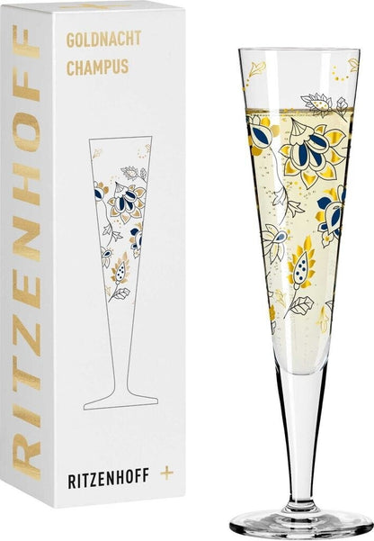 Ritzenhoff Golden Night Champagne Glass C Lorenzo
