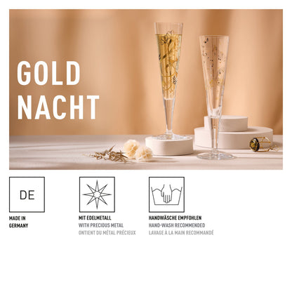 Ritzenhoff Golden Night Champagne Glass T Kuhlmann