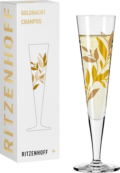 Ritzenhoff GoldenNight ChampagneGlass H Symonovych